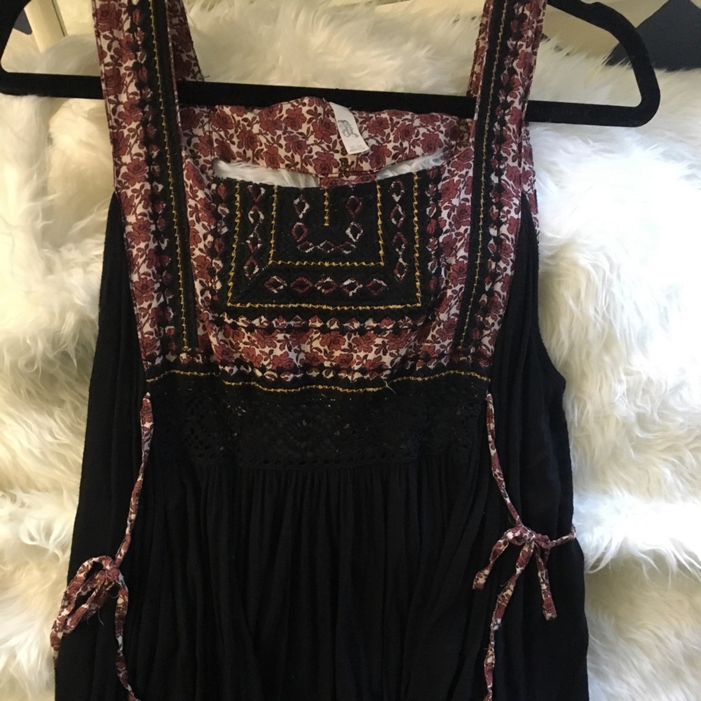Free People Black High Low Dress